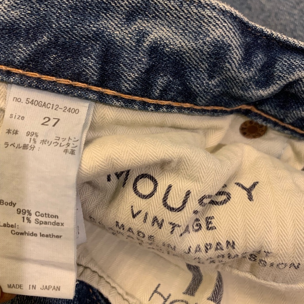 Moussy Vintage Blue Jeans Made in Japan - Picture 9 of 16